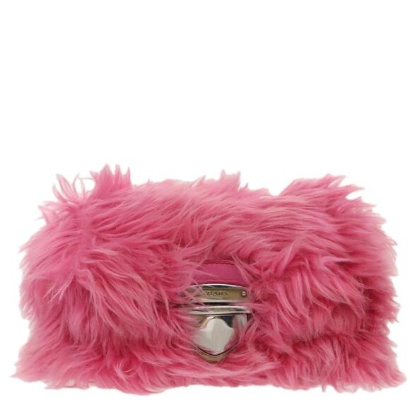 Prada Pink Canvas Shoulder Bag (Pre-Owned) - Picture 2 of 16